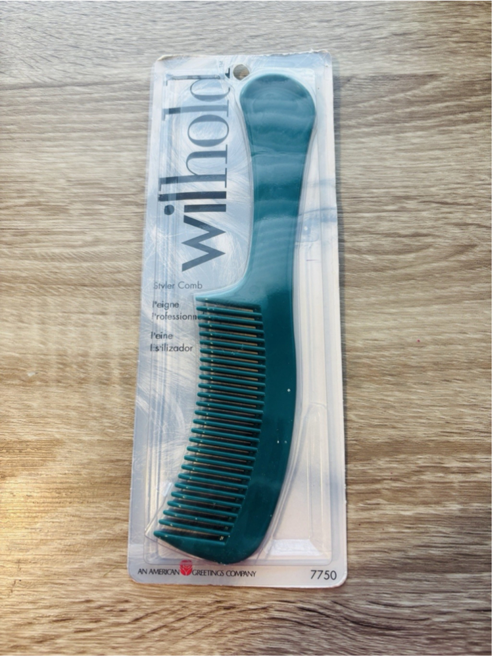 Wilhold Comb Pocket Purse Travel Styler 8.5 Inch Plastic USA Made NOS #7750